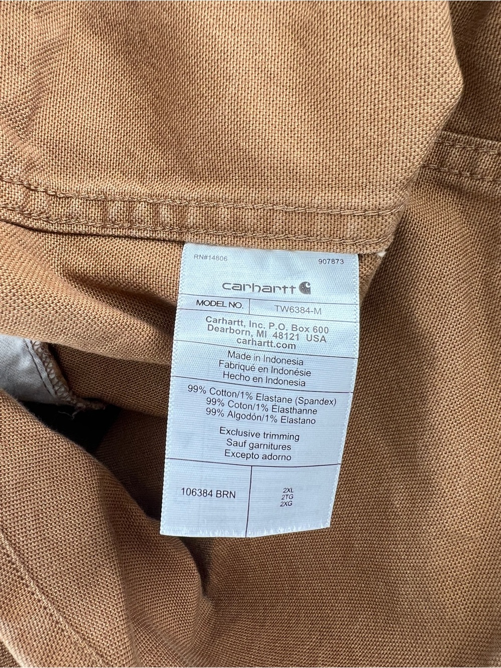 Carhartt Men's Tan Rugged Flex Shirt Jacket - Picture 7 of 9